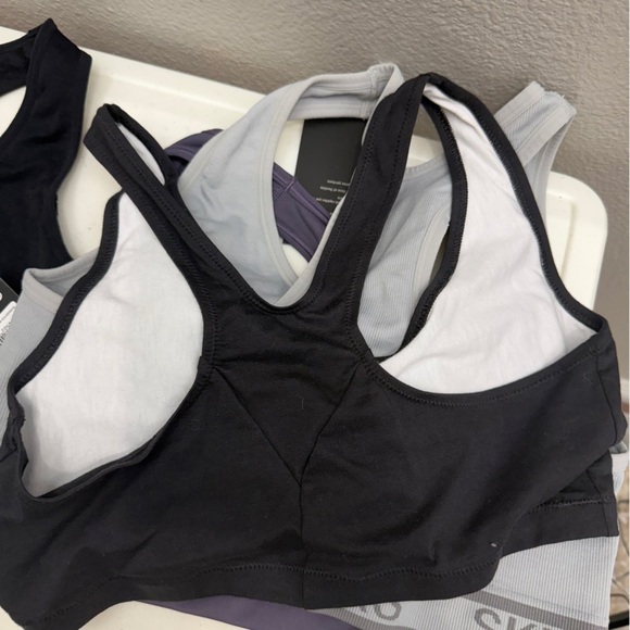 Bundle 4 Skechers Sports Bra Bundle M-XL Nike Gray Navy Black Sporty - Picture 10 of 11